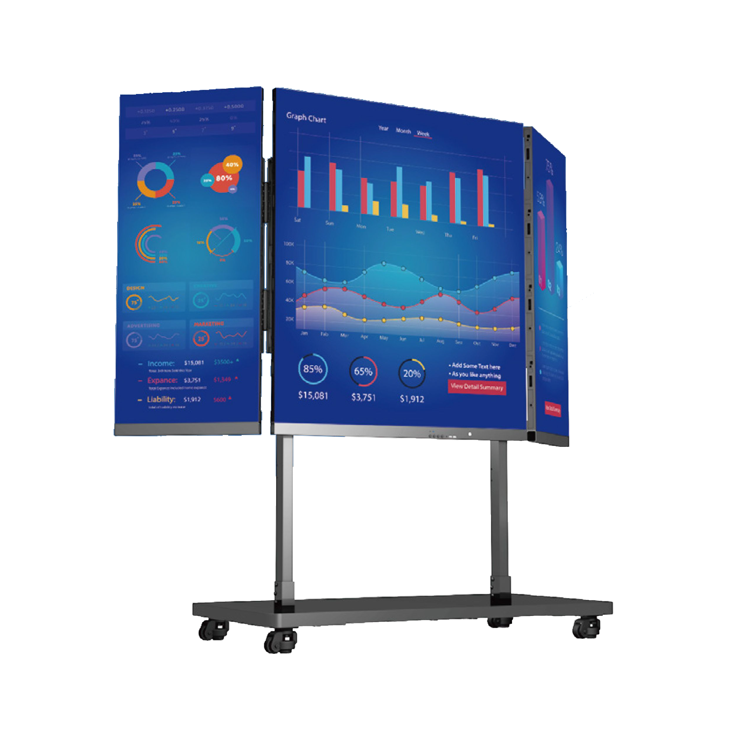 Aurora AllinOne Foldable LED TV Display Vision One