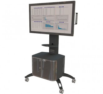 Gilkon Mobile LCD / Plasma Display Stands with Cabinet
