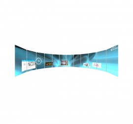 MultiTaction Curved iWall video wall