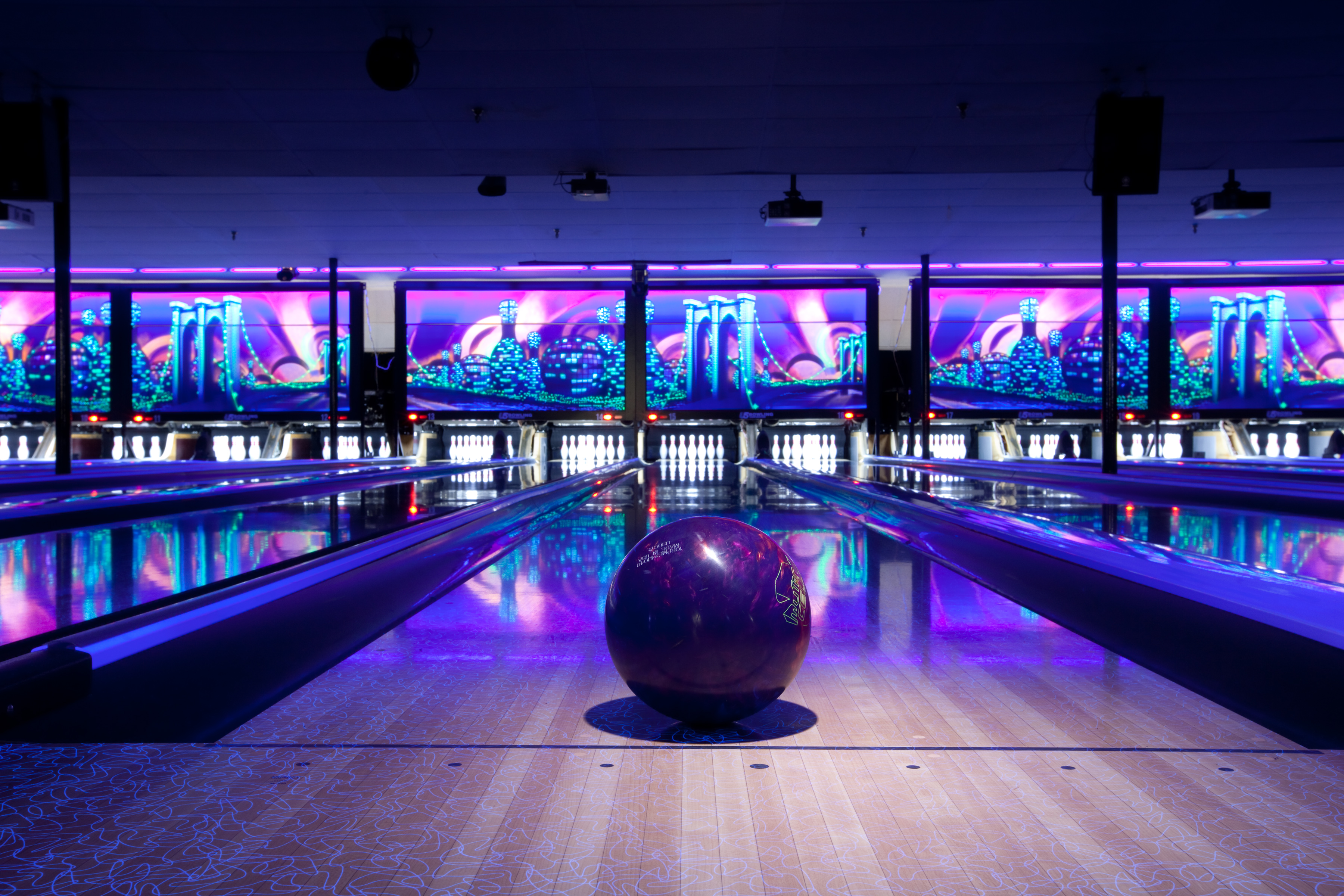 Interactive Bowling Alley Floor Projection in Melbourne Australia