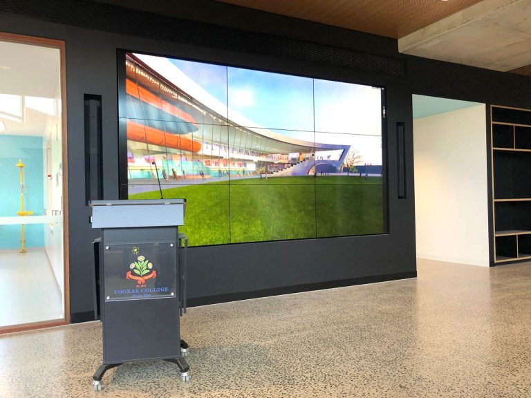 Toorak College Science and Technology Centre Audio Visual Technology Interactive Projection Video Wall Melbourne