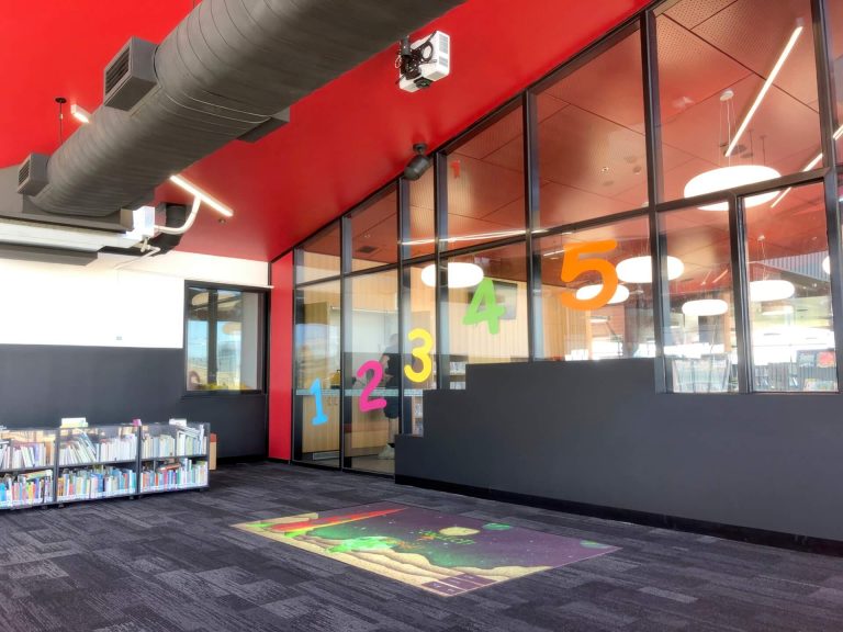 Brimbank City Council Sunshine Library Lumo Play Floor Projection Gaming Projector Melbourne
