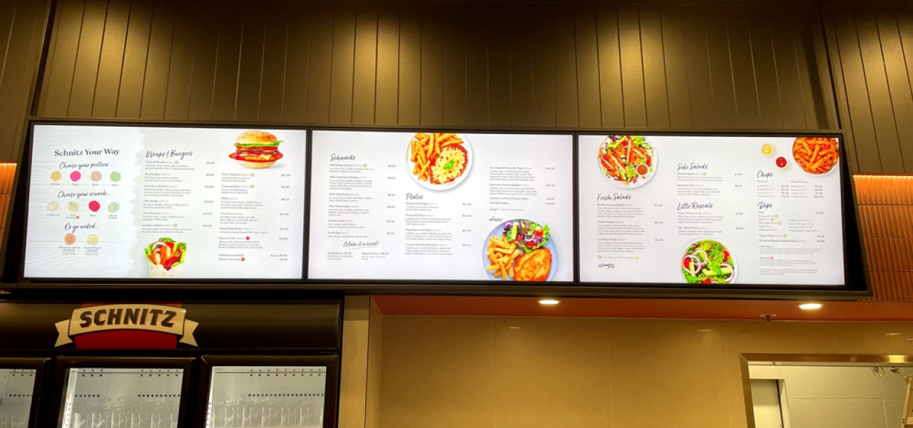 Schnitz, Northland – Digital Menu Boards