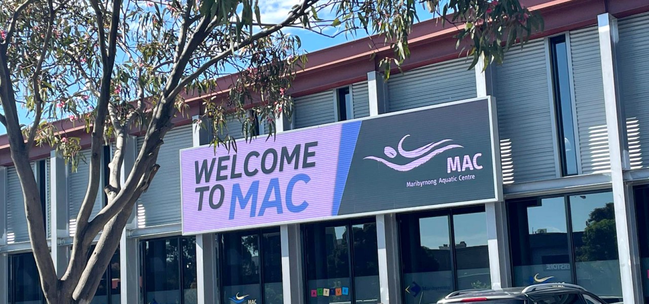 Maribyrnong Aquatic Centre – Outdoor LED Wall