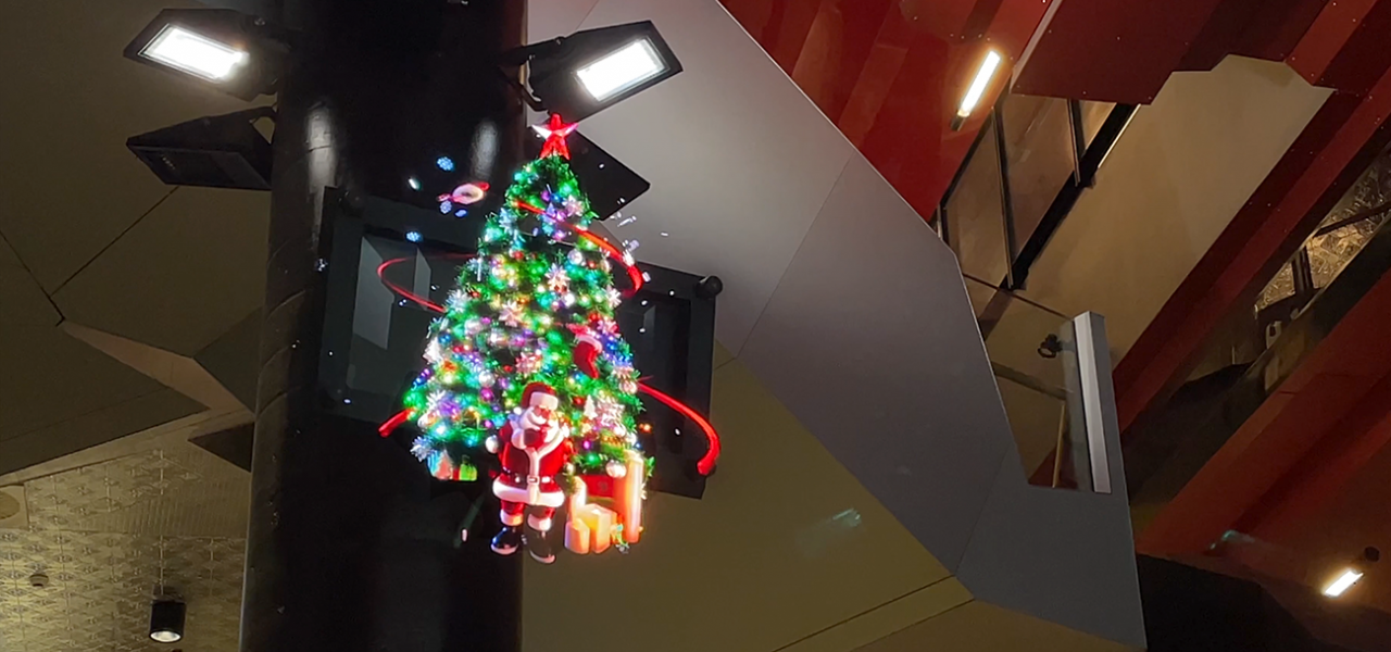 3D Hologram Christmas Decorations  Holographic Technology - HYPERVSN