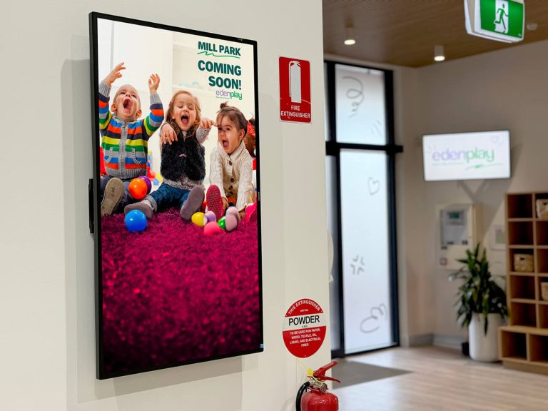 Eden Play Mill Park Digital Signage Menu Boards Advertising Fusion Signage Melbourne