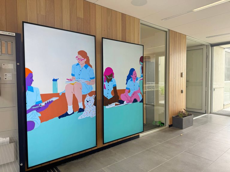Case Study: Camberwell Girls Grammar School - Woodstock Foyer Digital Signage in Melbourne, Australia
