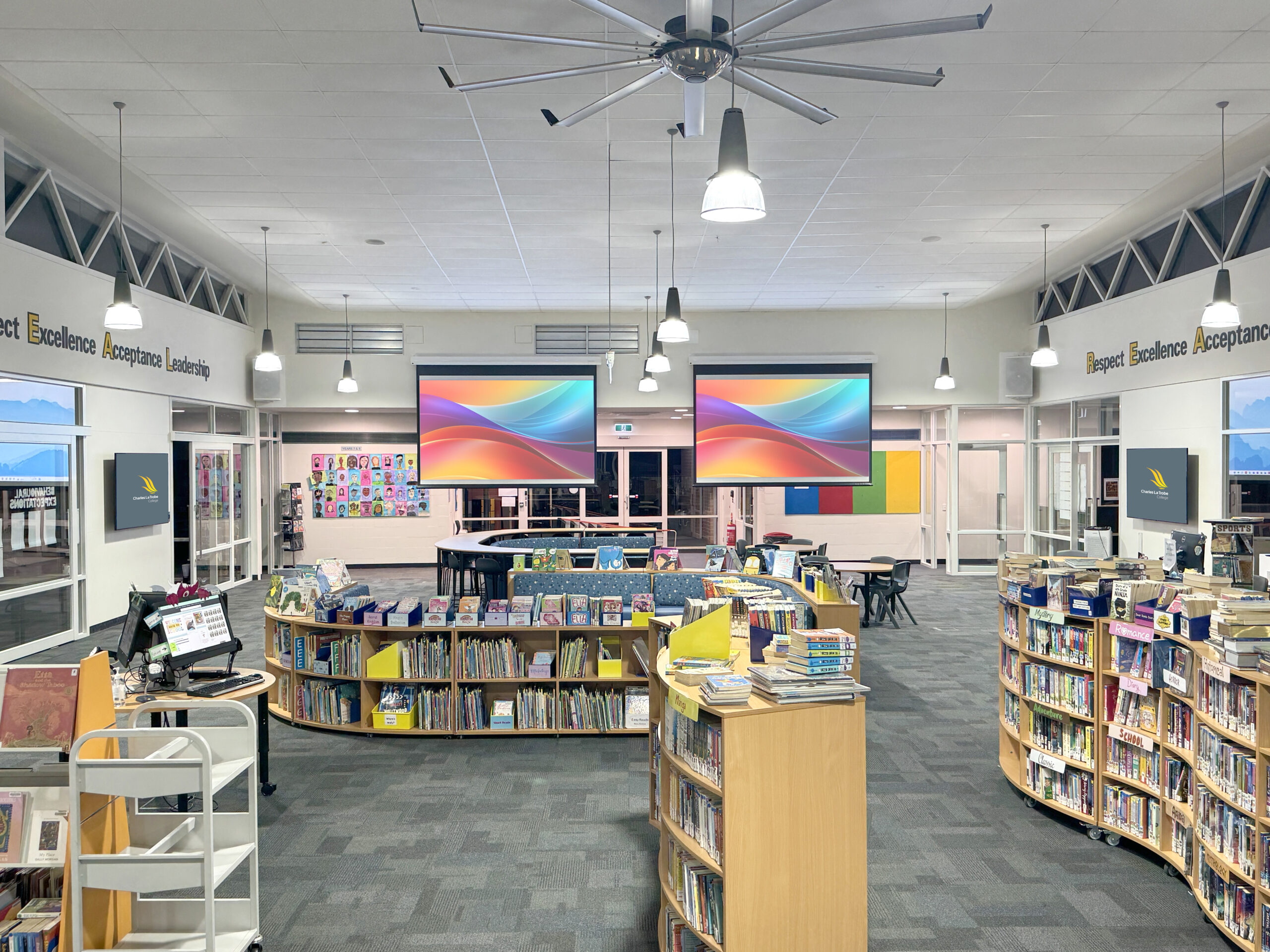 Case Study: Charles La Trobe College - Library Epson Projection Melbourne, Australia